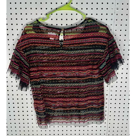 Maeve Anthropologie sheer blouse - Picture 2 of 3